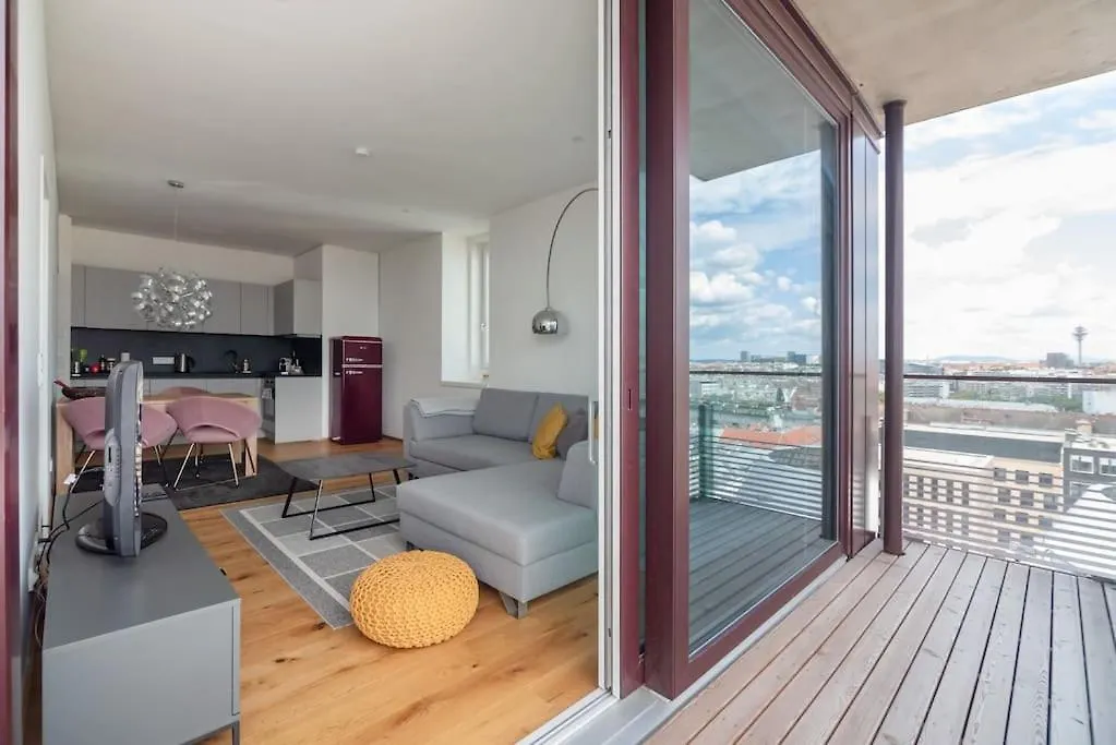 Apartament Hoch Hinaus, Neu Und Stilvoll Mit Pool Am Dach Wiedeń